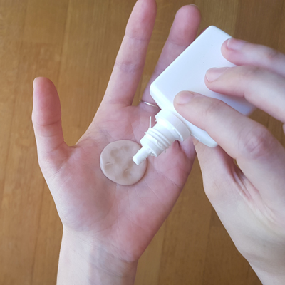 preparazione ortesi con silicone e catalizzatore
